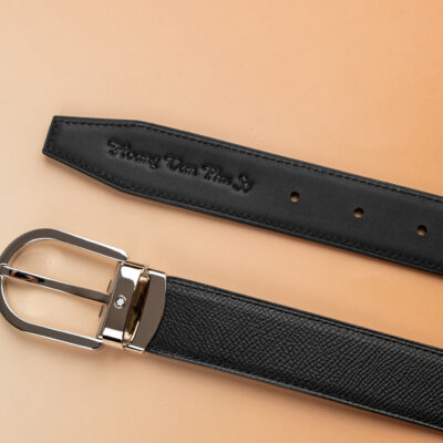 Thắt Lưng Da Nam Da Epsom Black