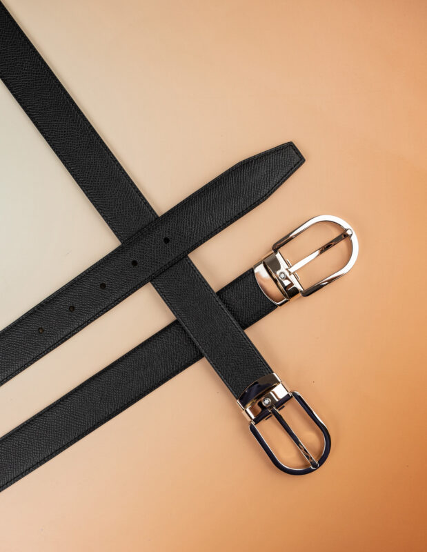 Thắt Lưng Da Nam Da Epsom Black