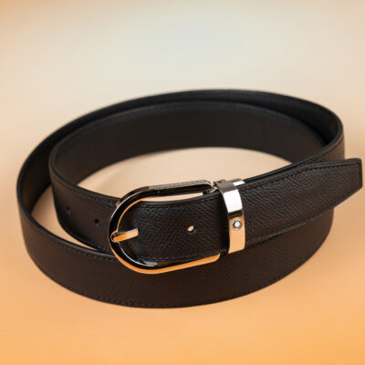 Thắt Lưng Da Nam Da Epsom Black