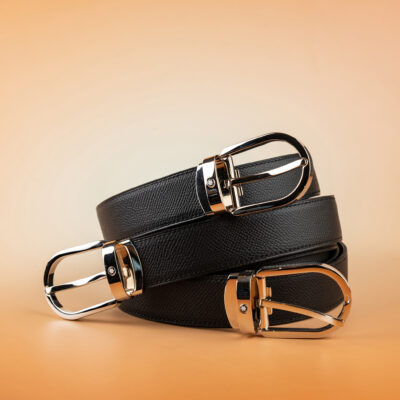 Thắt Lưng Da Nam Da Epsom Black