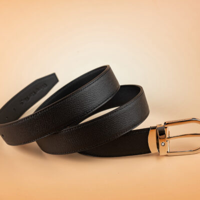 Thắt Lưng Da Nam Da Epsom Black