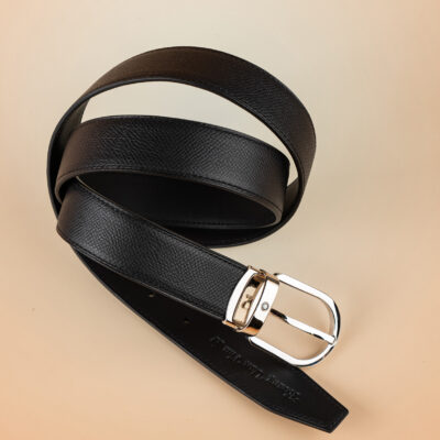 Thắt Lưng Da Nam Da Epsom Black