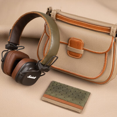 Tai Nghe Marshall Da Nappa Brown X Olive