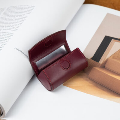 Lipstick Case Da Bò Darkred