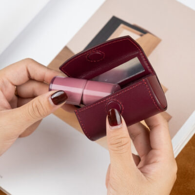Lipstick Case Da Bò Darkred