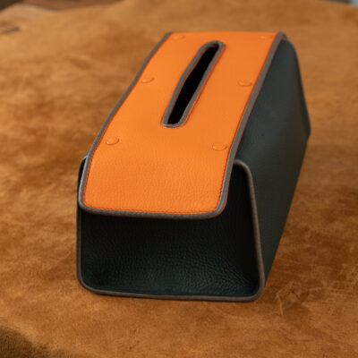 Tissue Box – Da Clemence – Olive X Orange