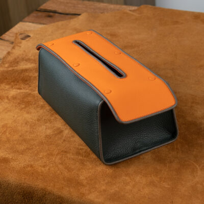 Tissue Box – Da Clemence – Olive X Orange