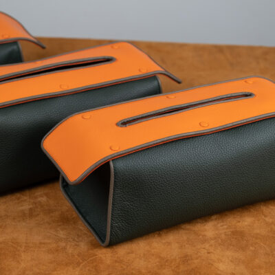 Tissue Box – Da Clemence – Olive X Orange