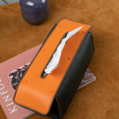 Tissue Box – Da Clemence – Olive X Orange