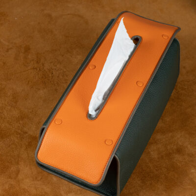 Tissue Box – Da Clemence – Olive X Orange
