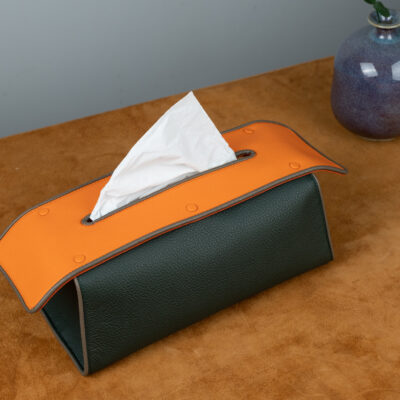 Tissue Box – Da Clemence – Olive X Orange