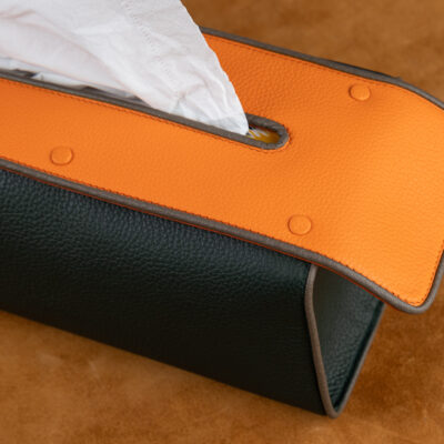 Tissue Box – Da Clemence – Olive X Orange