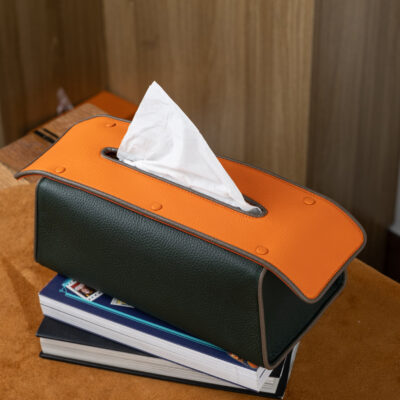 Tissue Box – Da Clemence – Olive X Orange