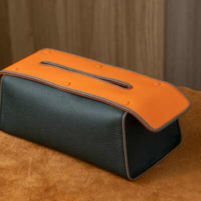 Tissue Box – Da Clemence – Olive X Orange