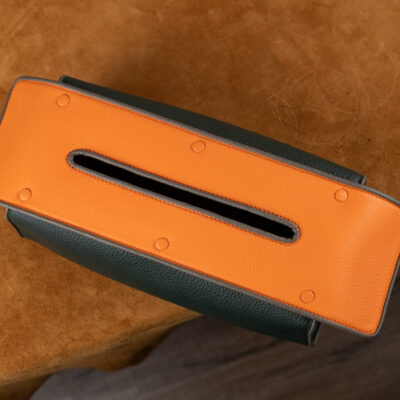 Tissue Box – Da Clemence – Olive X Orange