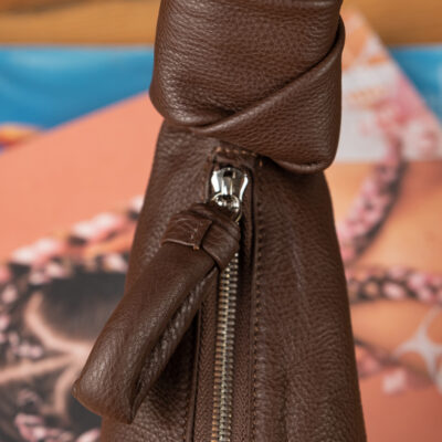 Túi Hobo Croissant Da Bò Ý Nâu Bò