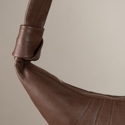 Túi Hobo Croissant Da Bò Ý Nâu Bò