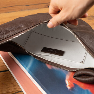 Túi Hobo Croissant Da Bò Ý Nâu Bò