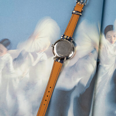 Dây Đồng Hồ Da Cá Sấu Black