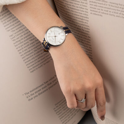 Dây Đồng Hồ Da Cá Sấu Black