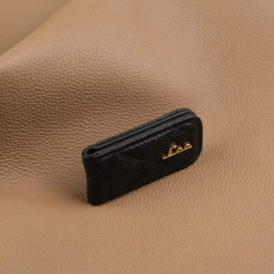 Kẹp Tiền Money Clip Da Caviar Black