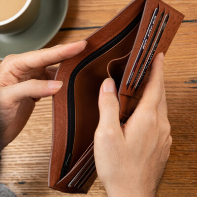 Ví Nam Da Đà Điểu Nâu Đỏ