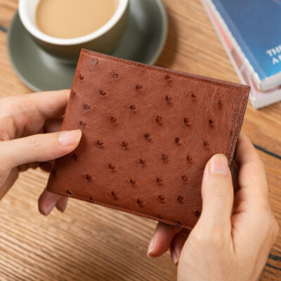 Ví Nam Da Đà Điểu Nâu Đỏ