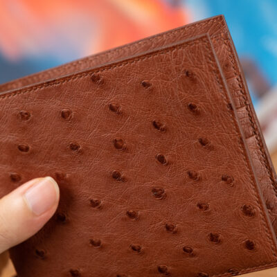 Ví Nam Da Đà Điểu Nâu Đỏ