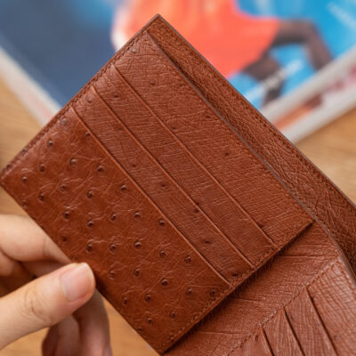 Ví Nam Da Đà Điểu Nâu Đỏ