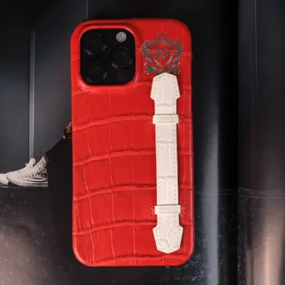 Phonecase Da Cá Sấu Red