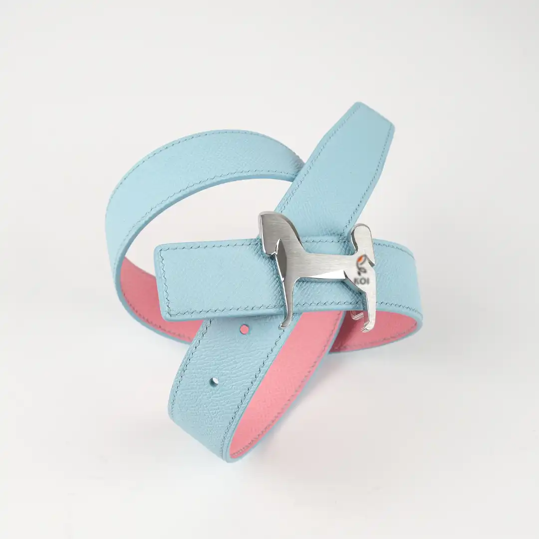 thắt lưng khóa chữ H da espom