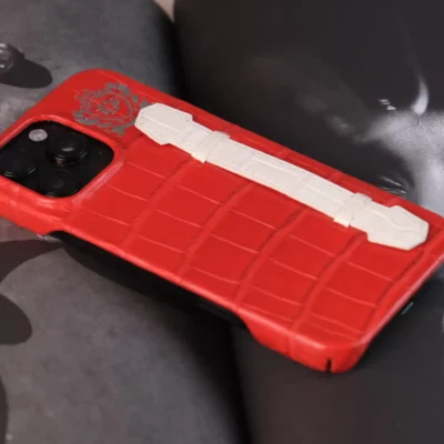 Phonecase Da Cá Sấu Red