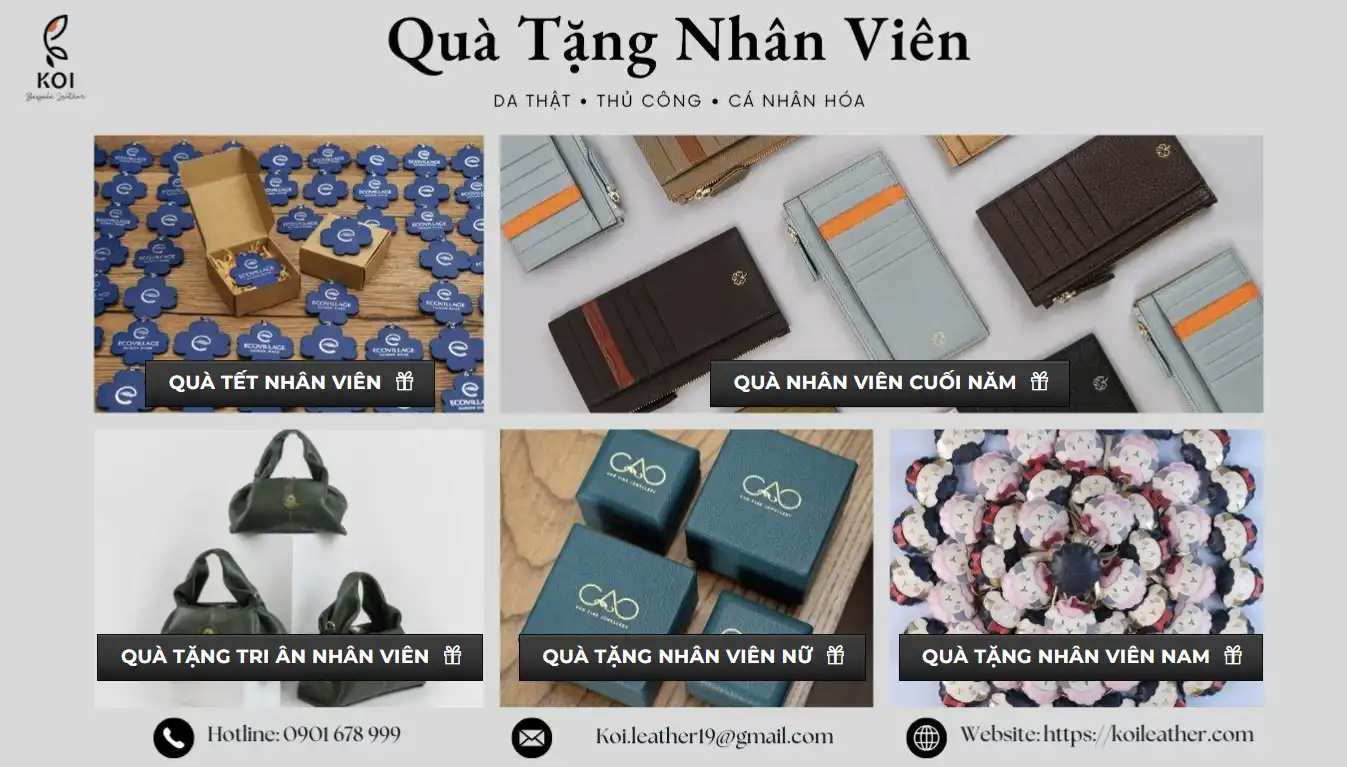 Gợi ý Các Món Quà Tặng Doanh Nghiệp Cuối Năm Từ Koi Leather