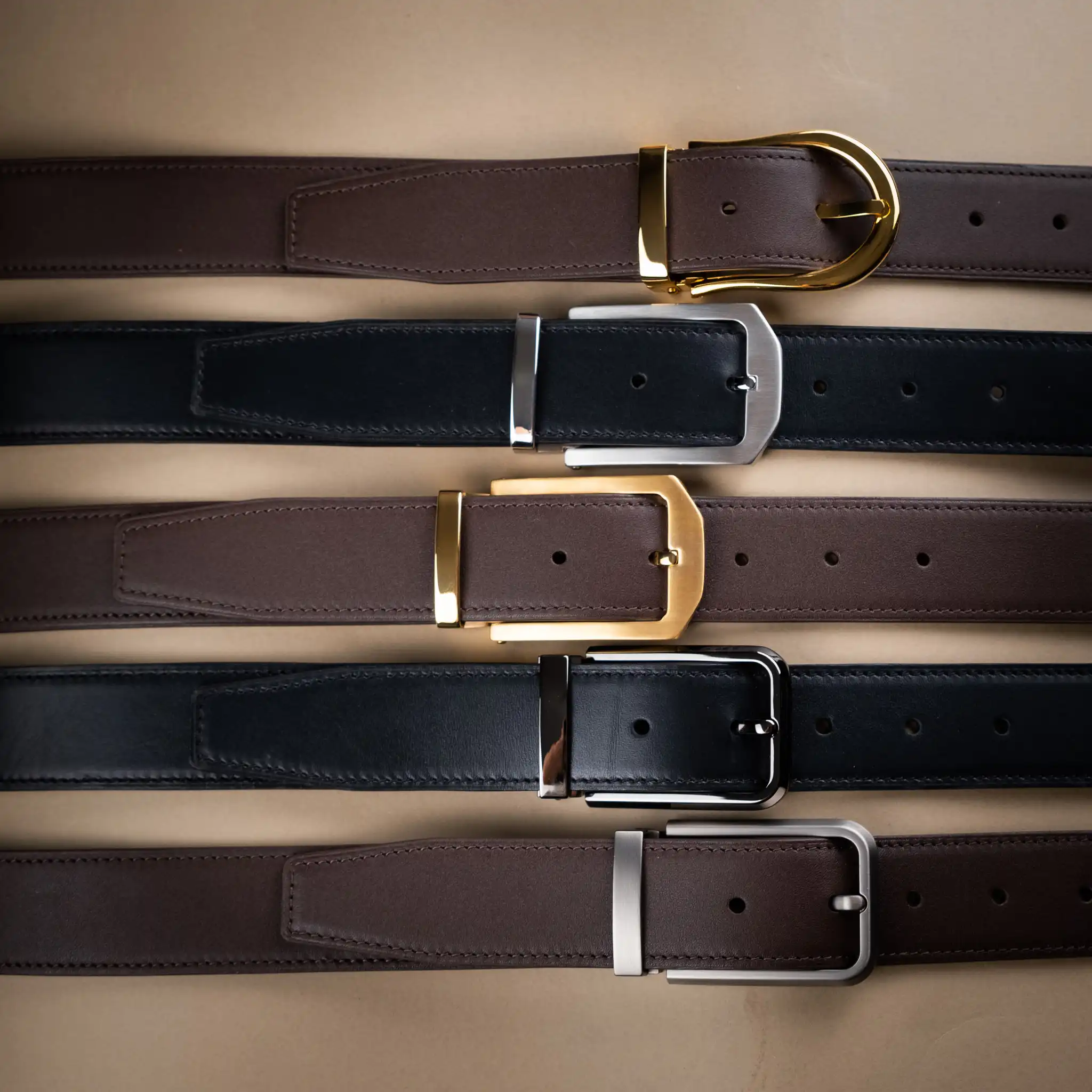 Thắt Lưng Nam Da Bò Black/brown