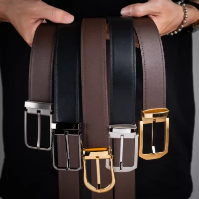 Thắt Lưng Nam Da Bò Black/brown