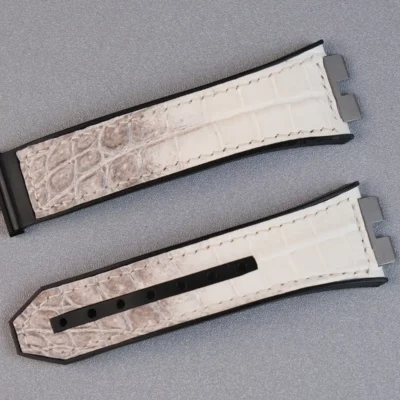 Hublot Straps Da Alligator White Ivory