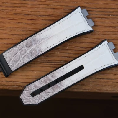 Hublot Straps Da Alligator White Ivory