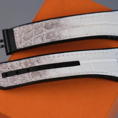 Hublot Straps Da Alligator White Ivory