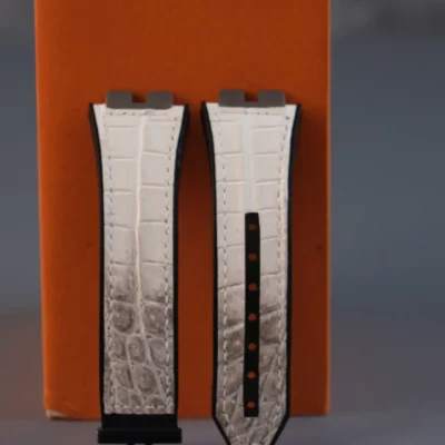Hublot Straps Da Alligator White Ivory