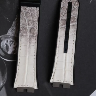 Hublot Straps Da Alligator White Ivory