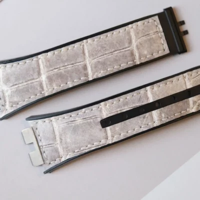 Hublot Straps Da Alligator White Ivory