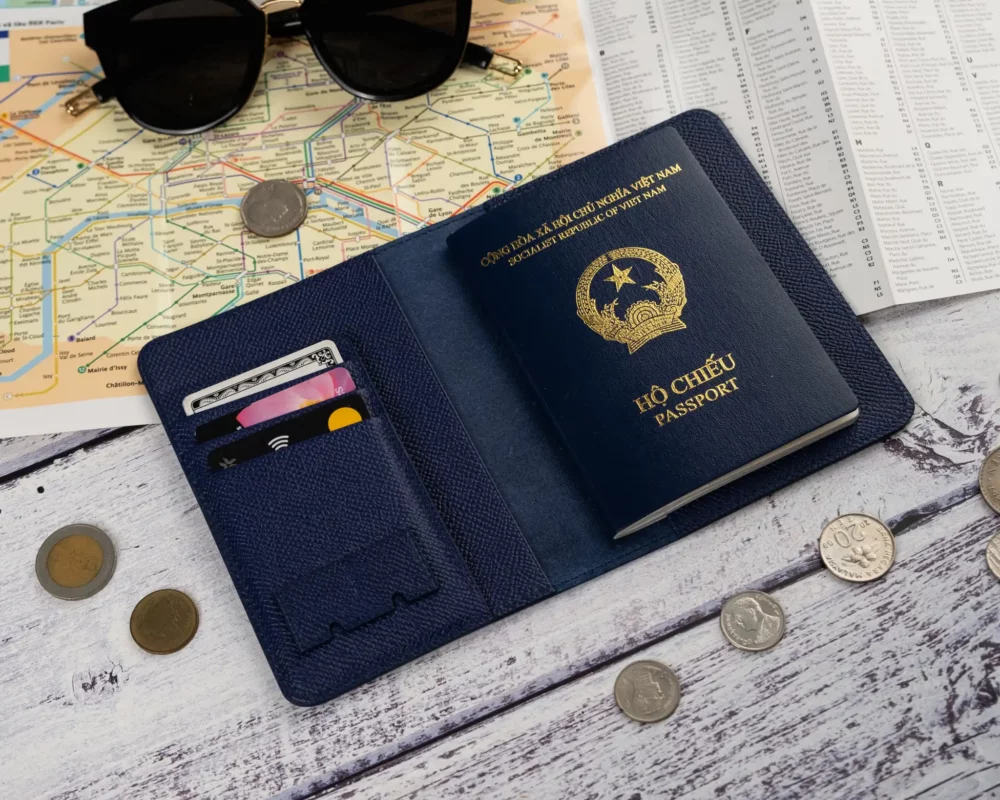 Passport Cover Da Espom Navy