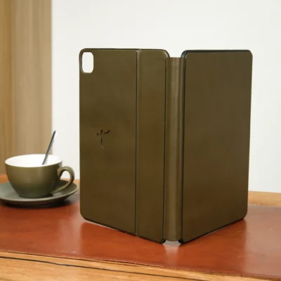 Bọc Keyboard Da Bò Olive