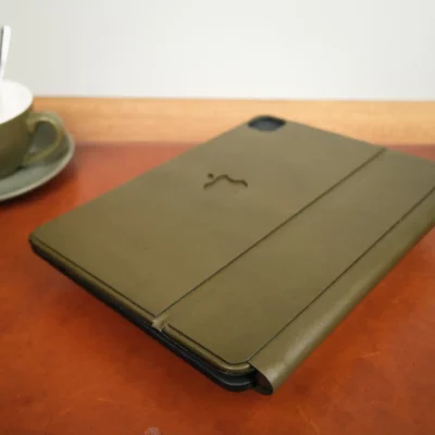 Bọc Keyboard Da Bò Olive