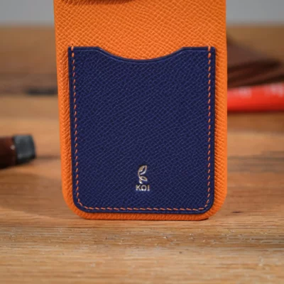 Phonecase Ốp Lưng Iphone 16pro Da Espom Orange X Blue