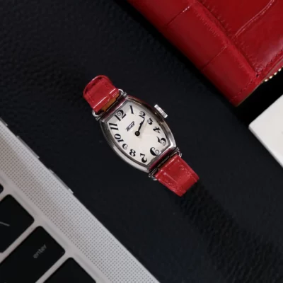 Dây Đồng Hồ Tissot Da Cá Sấu Red