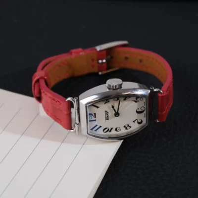 Dây Đồng Hồ Tissot Da Cá Sấu Red