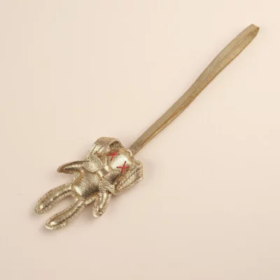 Charm Thỏ Bling Bling – Da Bò Ánh Kim Silver, Gold, Red, Brown