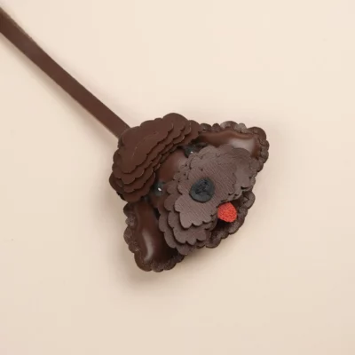 Charm Cún Poodle Brown, Black, Dark Brown