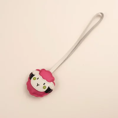 Charm Cừu Da Bò Pink, Yellow, Green, Black